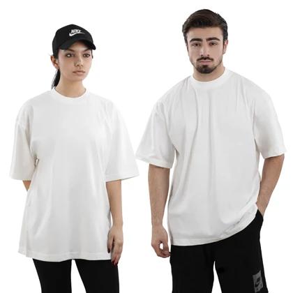 تیشرت اسپرت بیسیک مدل SPL-4M1248 شیری