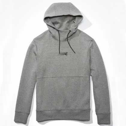 هودی مردانه امریکن ایگل طوسی - American Eagle Active 24/7 Hoodie Grey