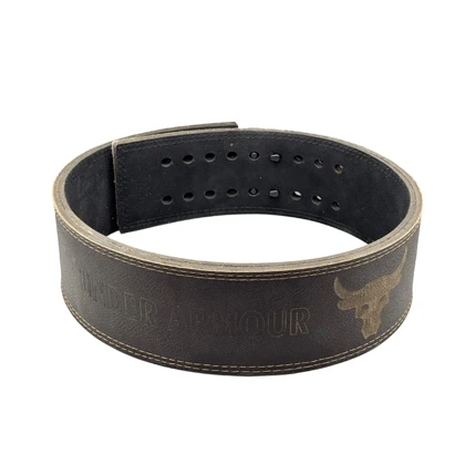 کمربند سوپر پاورلیفتینگ و بدنسازی آندر آرمور مدل ELM-404K1276 اهرمی قهوه ای روشن