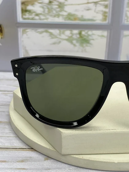 عینک آفتابی Ray-Ban Reverse مدل RB R0501S مشکی UV400، فریم کائوچو استات، مناسب صورت بزرگ