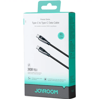 کابل شارژ تایپ سی 240 وات جویروم Joyroom مدل S-A31 طول 1.2 متری