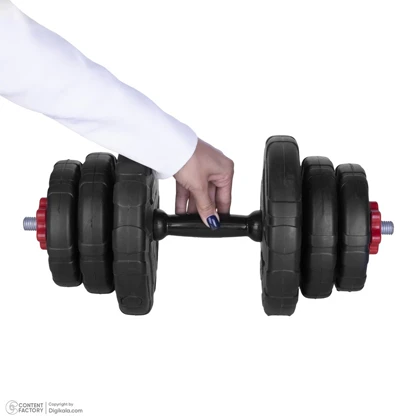 دمبل رادیس فیت مدل DVP-10mix1-v1 وزن 10 کیلوگرم بسته 2 عددی
