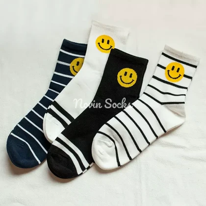 جوراب ساق‌دار طرح ایموجی
