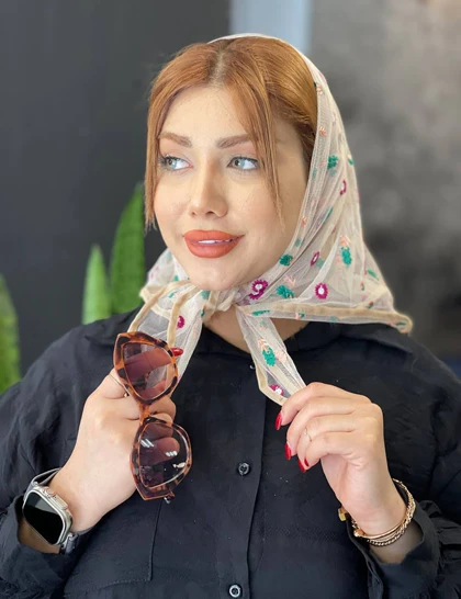 مینی اسکارف گلدوزی کد : M31