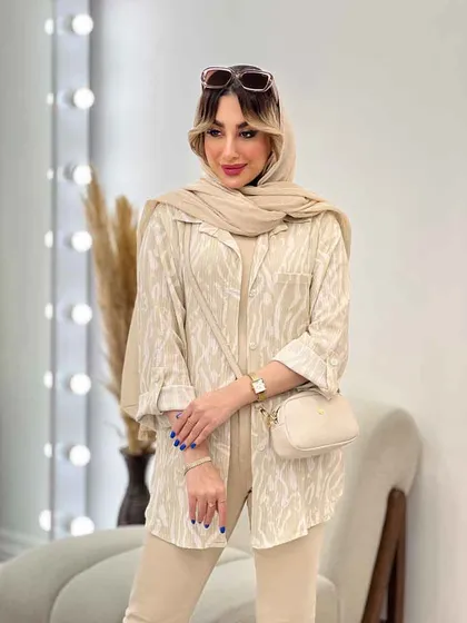 شومیز طرح دار ستیا