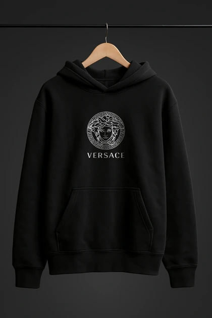 هودی مشکی طرح ورساچه