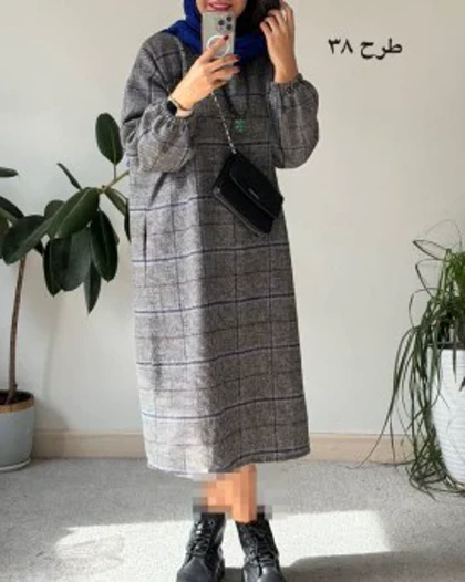 کفتان پشمی چهارخونه دیبا 8