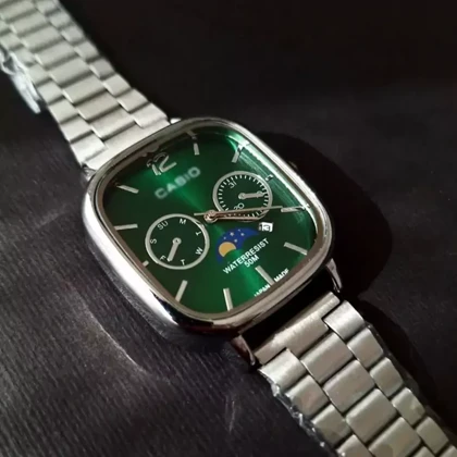 ساعت مچی مردانه کاسیو CASIO مدل اولدمانی سبز