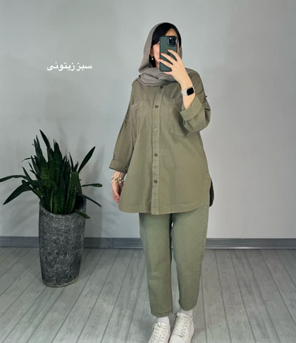 مانتو مداد رنگی آسمان(ایراد دار)