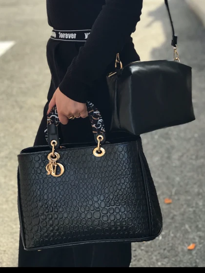 کیف زنانه دیور Dior وارداتی کد 1111 لوبیایی