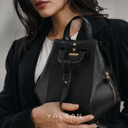 کیف دوشی و دستی زنانه چرم یلسان مدل لیان کد 047-MC