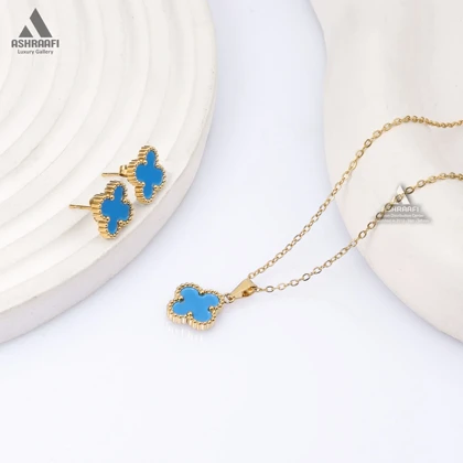 ست ونکلیف آبی Vancliffe Necklace & Earrings GB