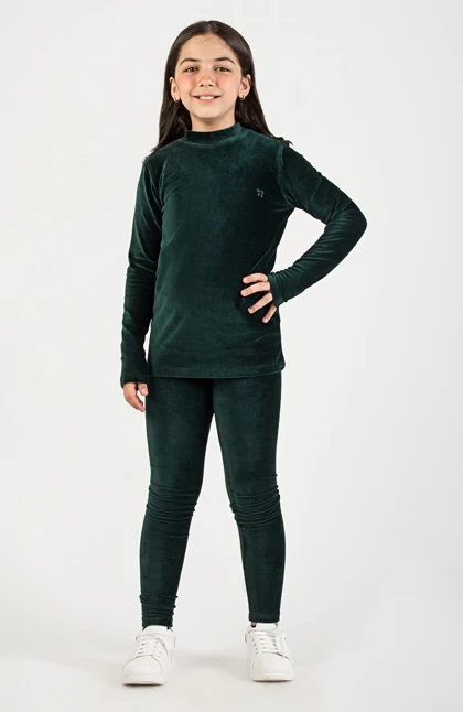 بلوز مخمل کبریتی یقه سه سانت