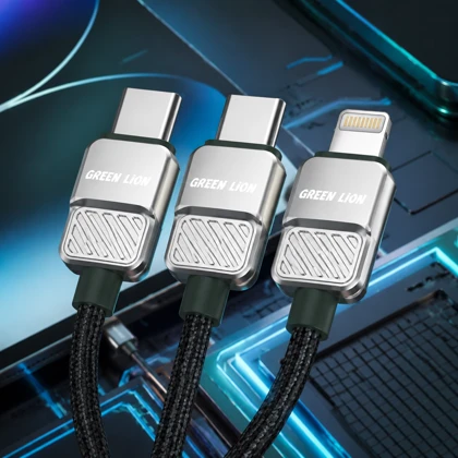 کابل چند سر گرین لاین مدل GN3N1EACGNBK توان 15 وات 1.2 متر
