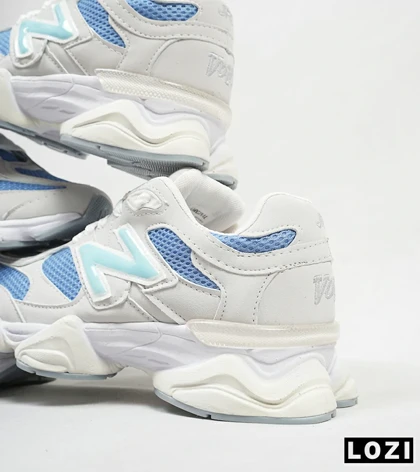 کفش کتانی زنانه طوسی آبی NEW BALANCE 9060