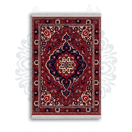 *جدید* فرشینه از جنس پارچه شانل مخمل ترک طرح فانتزی برند دفه کد 139