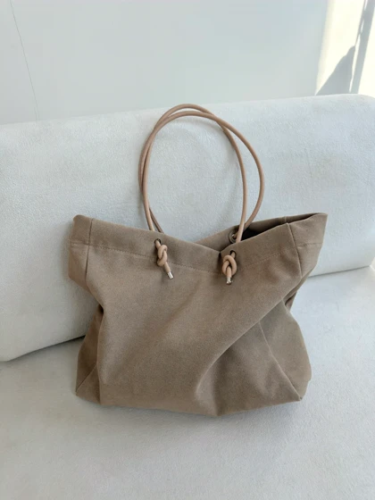 کیف بزرگ جیر طبیعی مهرگل(بیگ بگ)