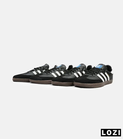 کفش کتانی مردانه و زنانه مشکی قهوه ای ADIDAS Samba مدل 4234
