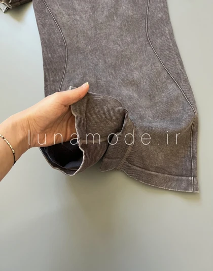 اورال ورزشی زنانه سنگشور یقه خشتی آستین کوتاه