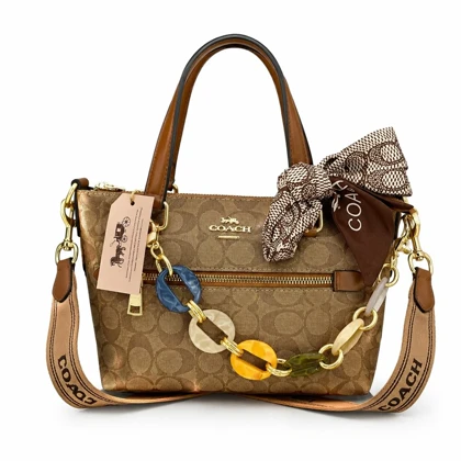 کیف وارداتی COACH چرم موکا / کوچ