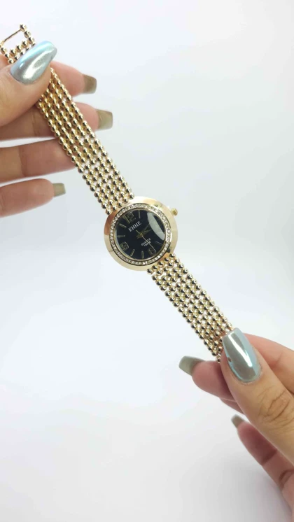 ساعت مچی زنانه مجلسی EHHE نگین‌دار با موتور کوارتز