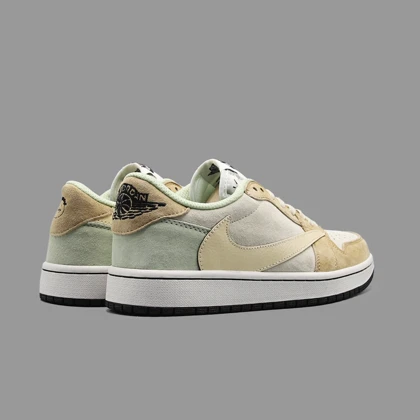 نایکی جردن 1 ساق کوتاه ترویس اسکات کرم زرد Nike Jordan 1 Low Travis Scott Cream/Yellow
