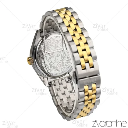 ساعت ورساچه زنانه دورنگ طلایی صفحه سبز 106814