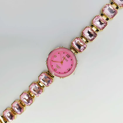 ساعت مچی زنانه مجلسی EHHE نگین‌دار با موتور کوارتز