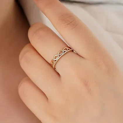 انگشتر زنانه ژوپینگ دو رج زنانه