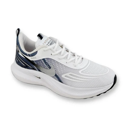 کتانی رانینگ مردانه مدل نایکی NIKE رنگ سفید پشت سابلومیشن