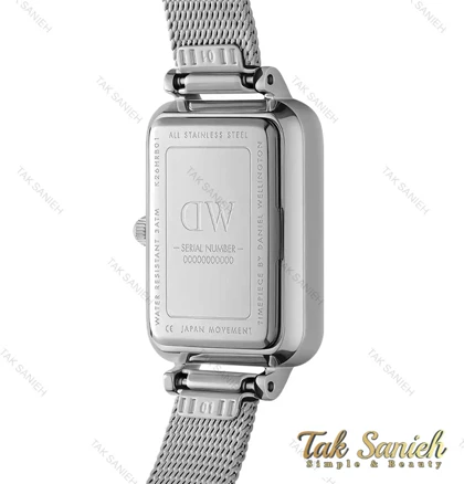 ساعت دنیل ولینگتون زنانه مستطیلی سیلور Daniel-4220-L