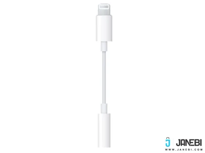 تبدیل اصلی لایتنینگ به aux جک 3.5 میلیمتری اپل Apple Lightning To 3.5mm Headphone Jack Adapter