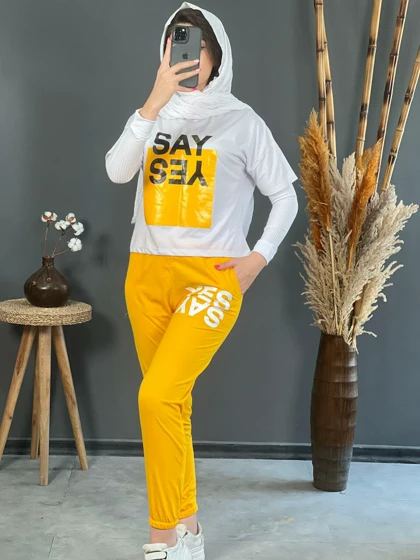 ست تیشرت شلوار سوپر پنبه 1138