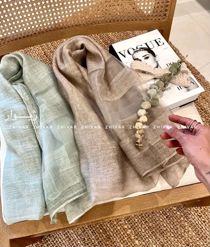 شال ساده حریر ویسکوز