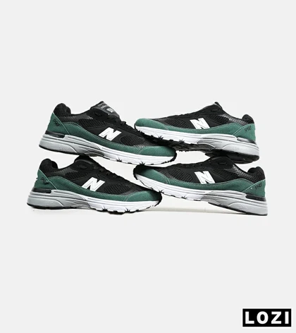 کفش کتانی بزرگ پا مشکی سبز NEW BALANCE 993