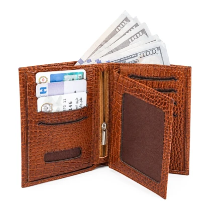 کیف پول چرم طبیعی مدل ونتو