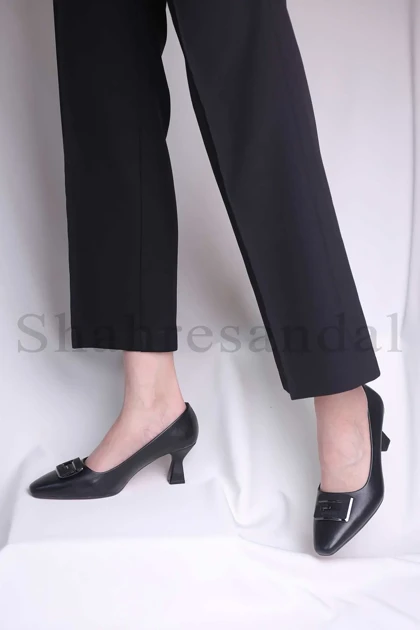 کفش پرسنلی پاشنه‌دار زنانه کد 8365