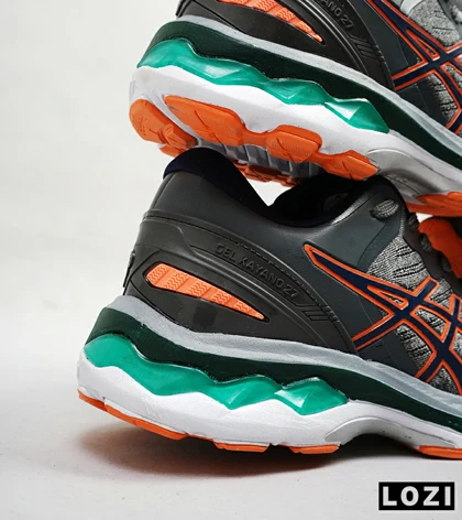 کتانی بزرگ پا طوسی نارنجی ASICS GEL-KAYANO 27