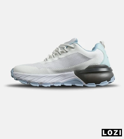 کفش کتانی طبی ورزشی سفید آبی SKECHERS max protect مدل 7777
