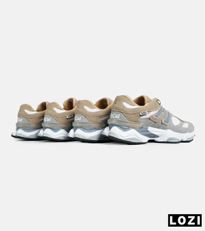کفش کتانی مردانه و زنانه کرم طوسی NEW BALANCE 9060 مدل 7317