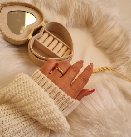 رینگ ساده طلایی ژوپینگ