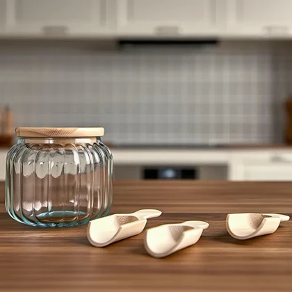 پیمانه ادویه چوبی سایز کوچک