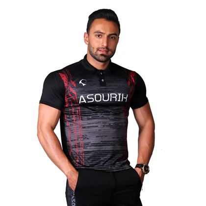 پولوشرت مشکی طرح اسلیم وست