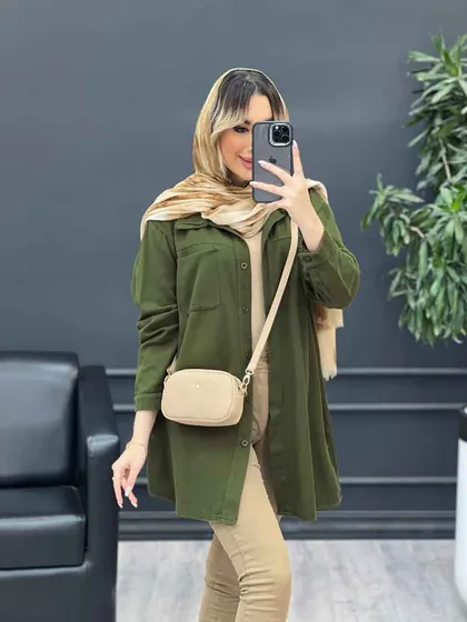 مانتو کتان شاپرک