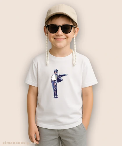 تیشرت بچگانه طرح مایکل جکسون کد 976