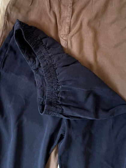 شلوار silk سورمه ای 🫐