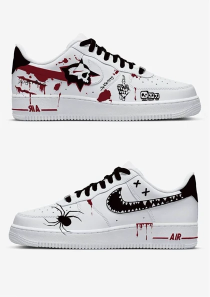 کتانی کاستوم طرح ایرفورس هالووین spider halloween کد 261085