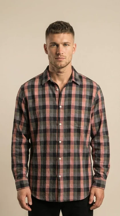 پیراهن پشمی مردانه چارخونه