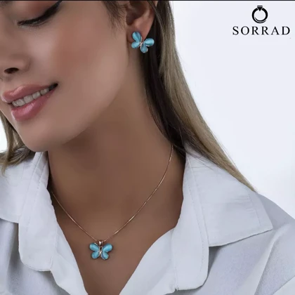 نیم ست پروانه اپال کلیو