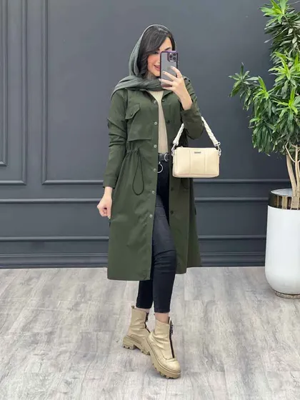 بارانی بلند بغل پاگن